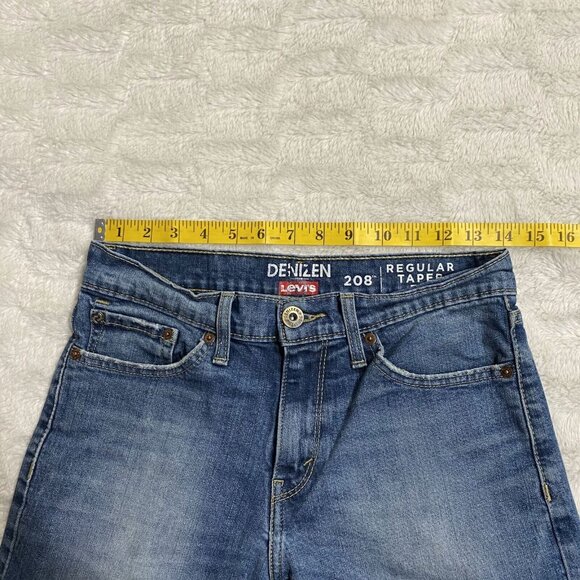 Denizen For Levi's 208 Women Blue 5-Pockets Regular Taper Fit Jeans Size W28XL30 - Picture 5 of 11